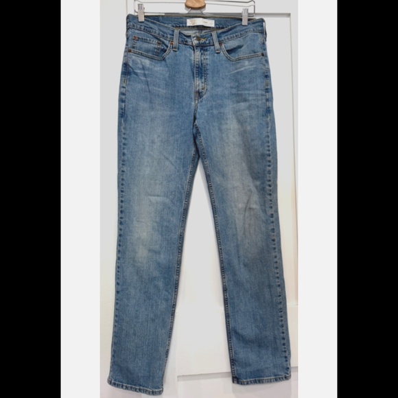 Signature Gold Levi Strauss Straight Leg Mens Blue Denim Jeans W32xL34 - Picture 2 of 7